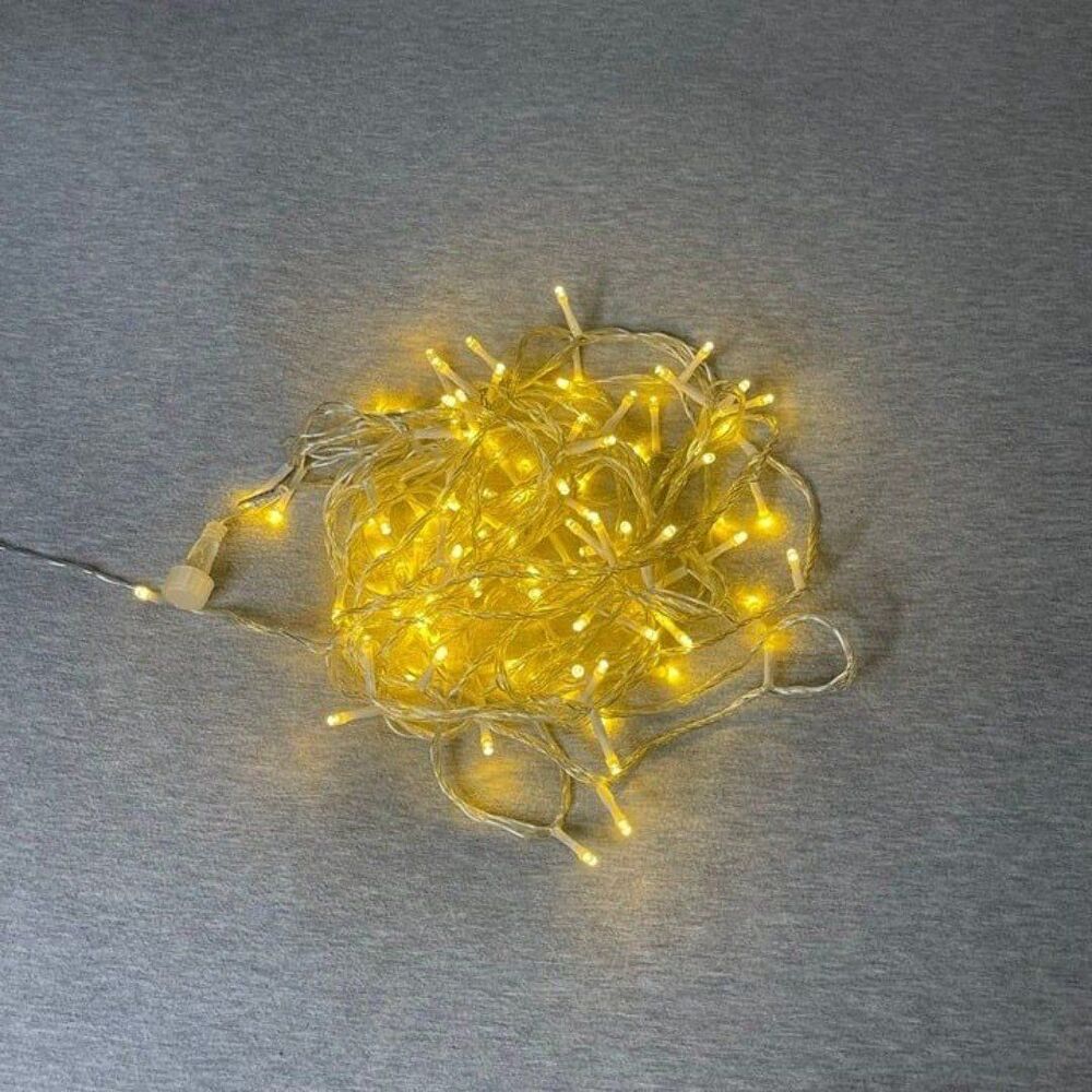 Target 20 Ft. 100 Warm Yellow Christmas Clear Corded Tree Lights